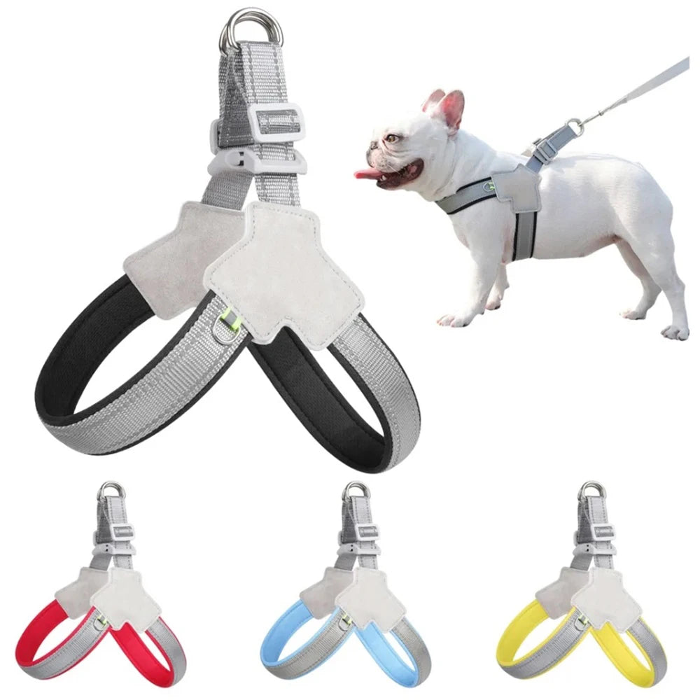 Arnés reflectante antitirones para perros pequeños y medianos
