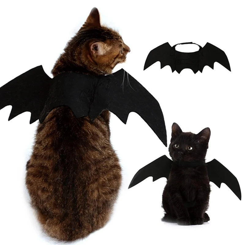 Alas de murciélago con arnés para gatos y perros pequeños